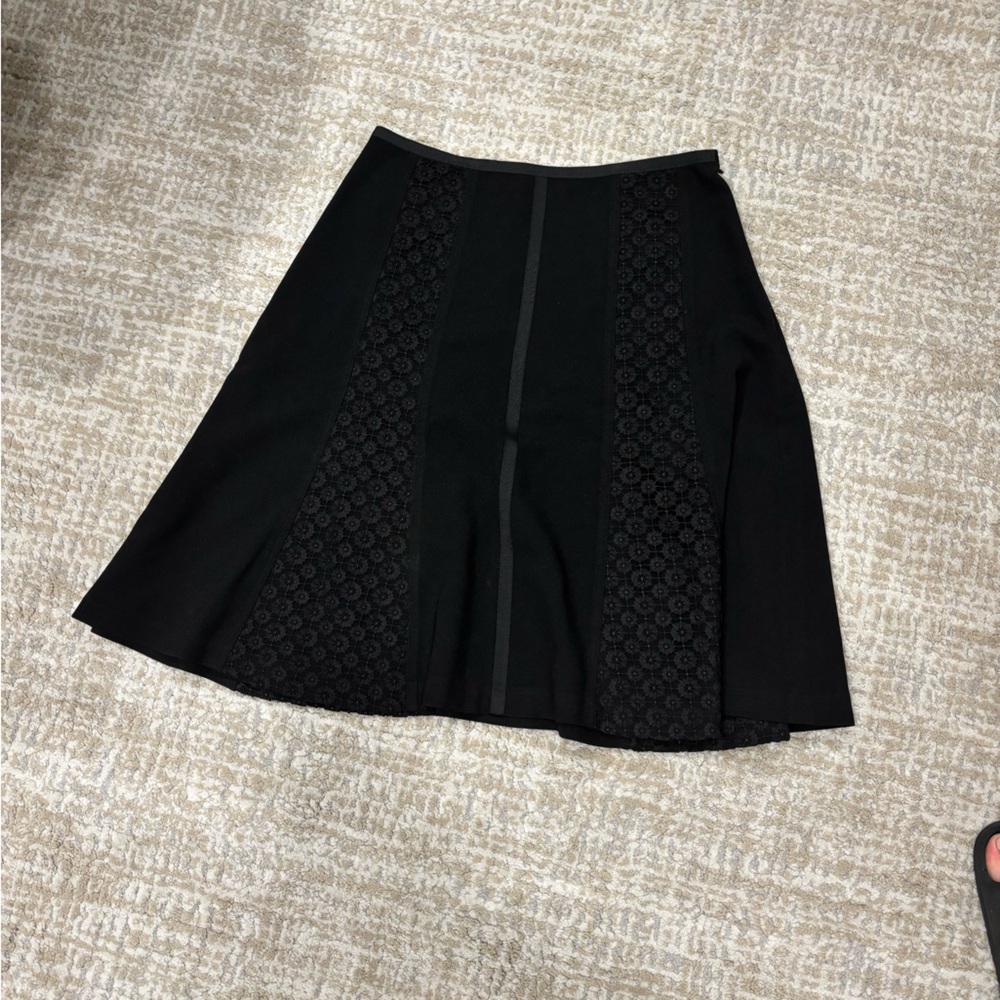Nanette Lepore Black A-Line Skirt